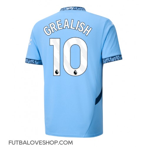 Dres Manchester City Jack Grealish #10 Domáci 2024-25 Krátky Rukáv